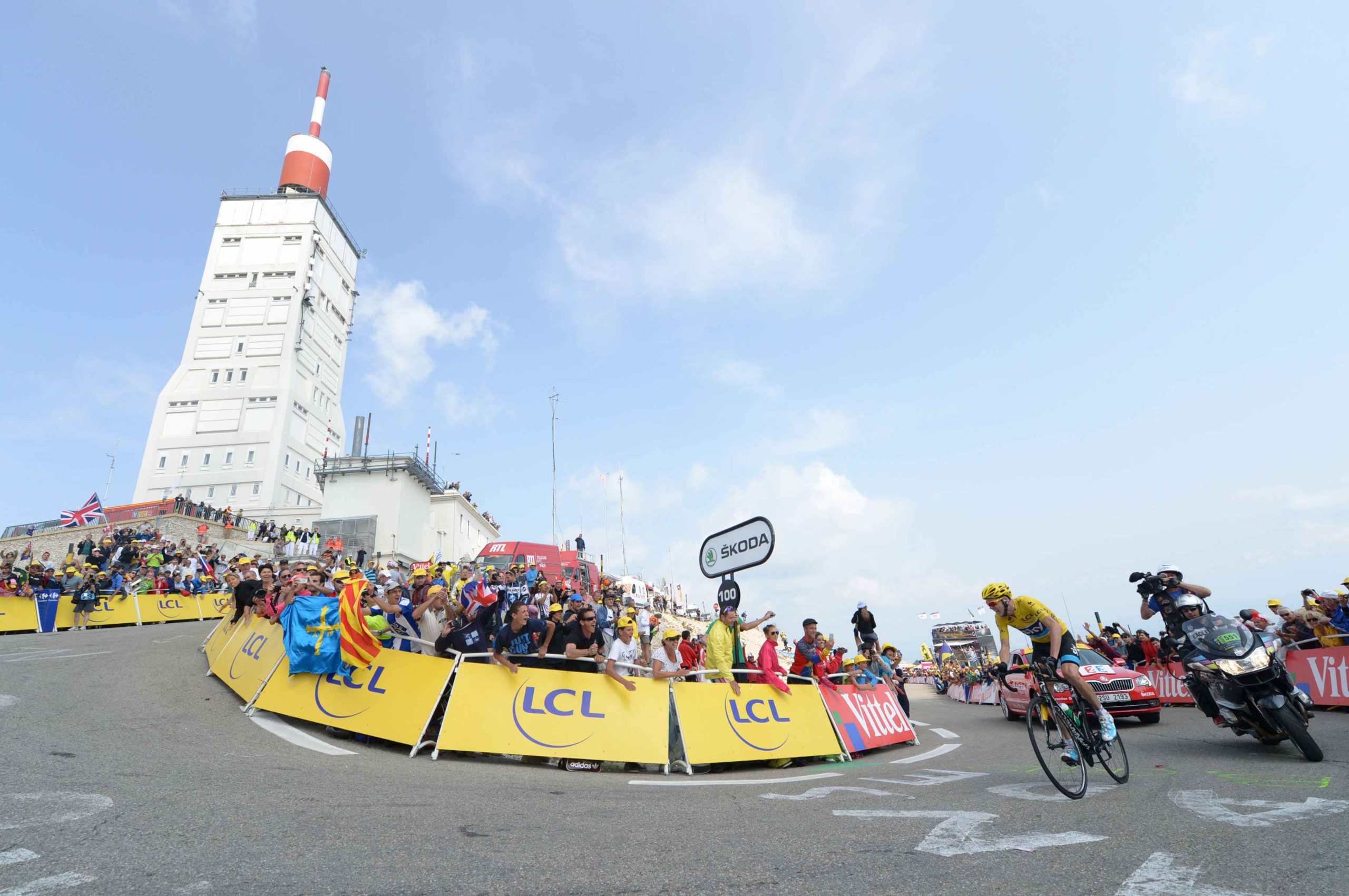 Chris Froome, yellow jersey, Mont Ventoux, Team Sky, Tour de France, 2013, stage 15