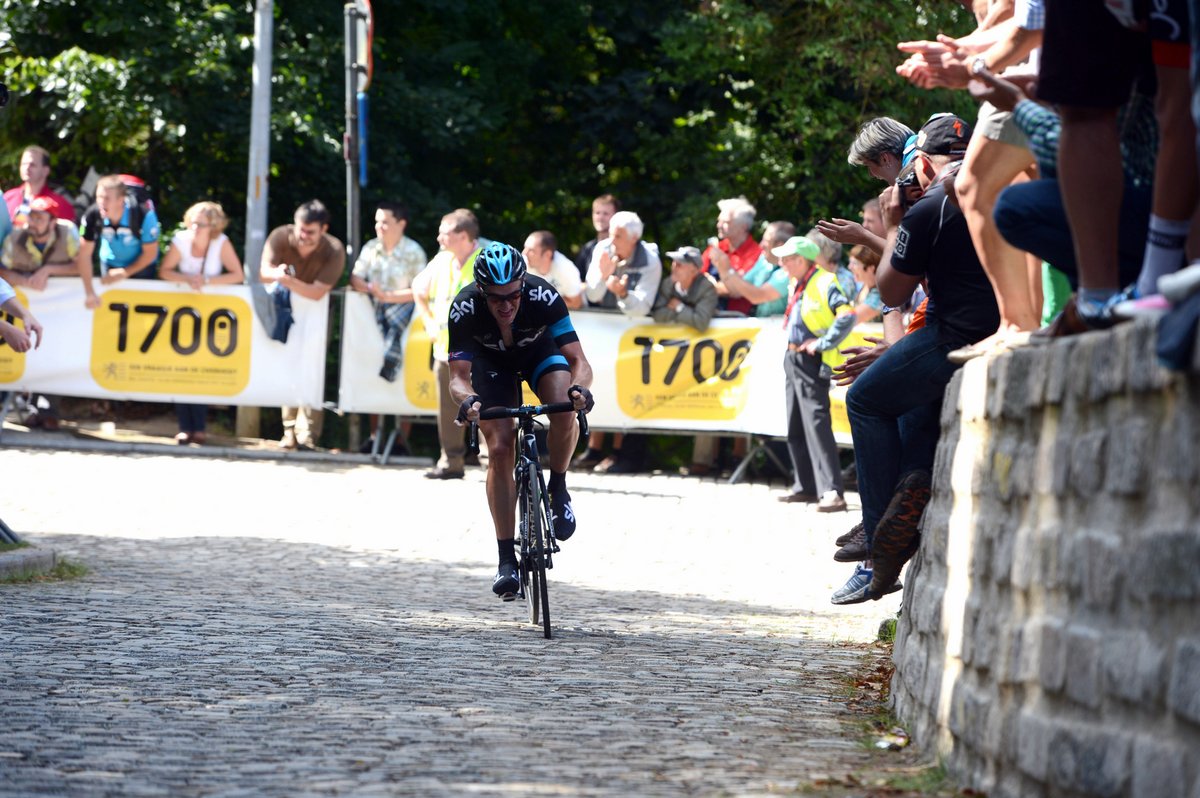 Eneco Tour 2013, Ian Stannard, Team Sky, climb, cobbles