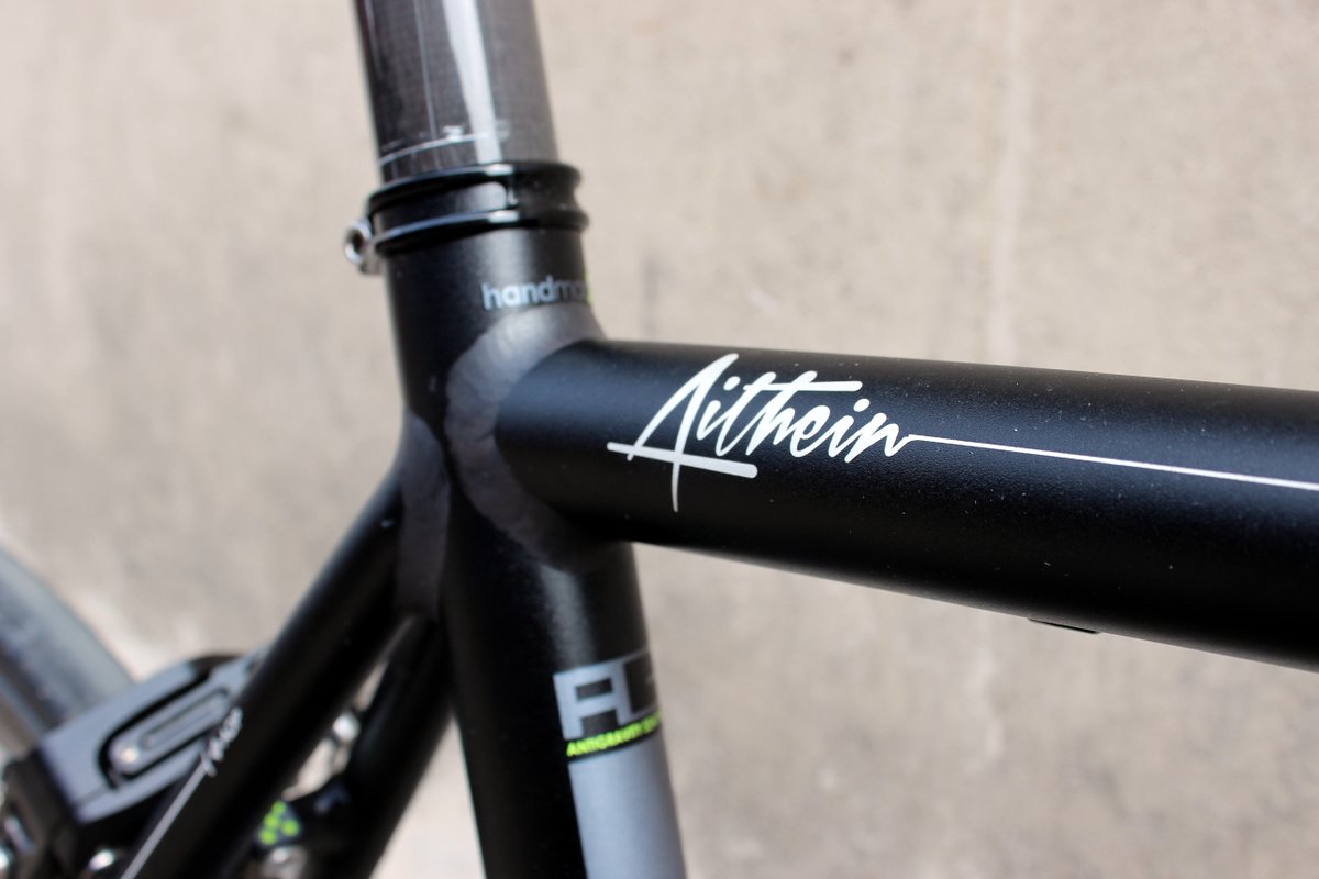 Kinesis Racelight Aithein, top tube, London 2013, pic: George Scott, ©Factory Media