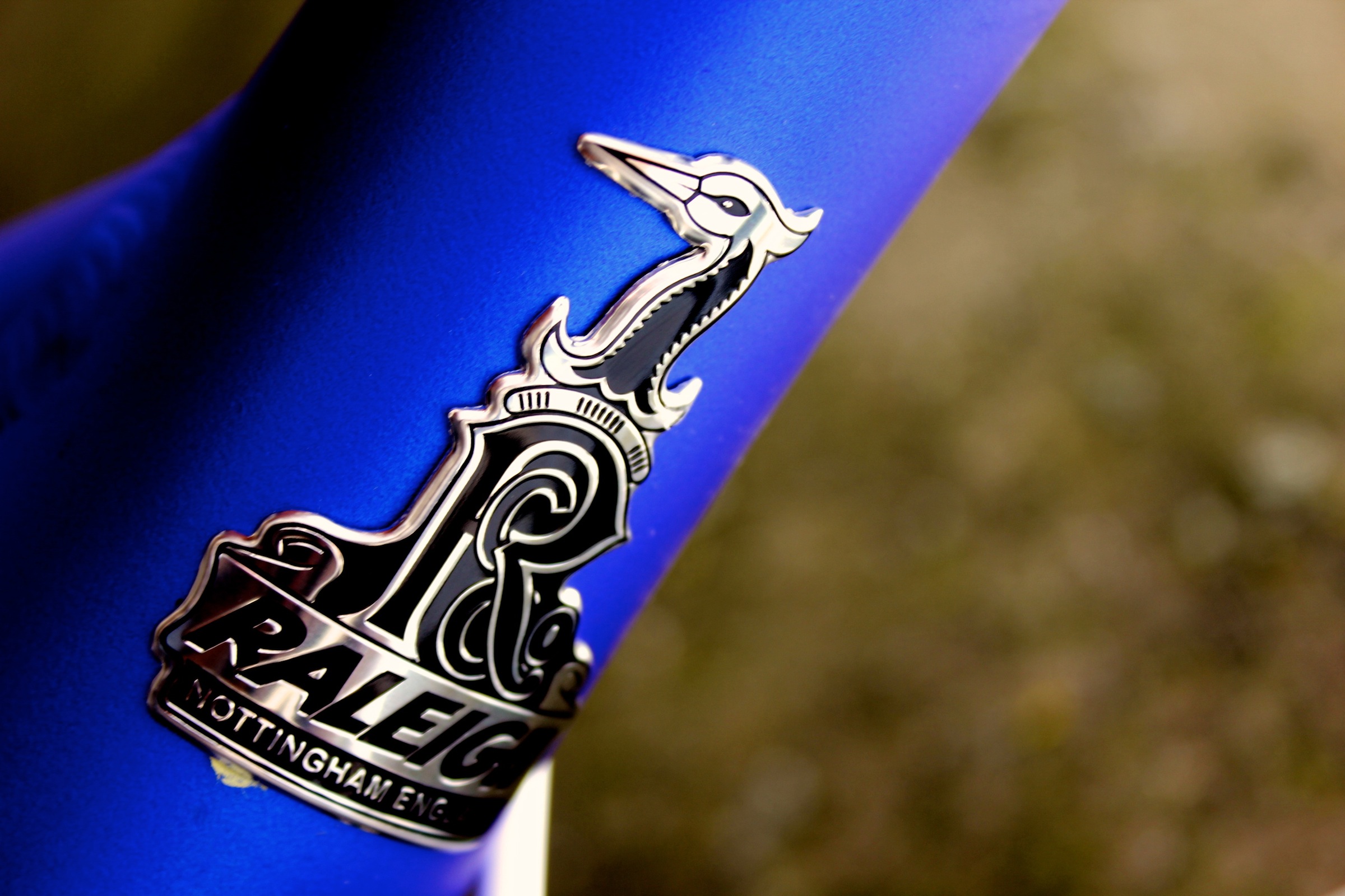 Raleigh Militis Comp, head badge, pic: Timothy John, ©Factory Media