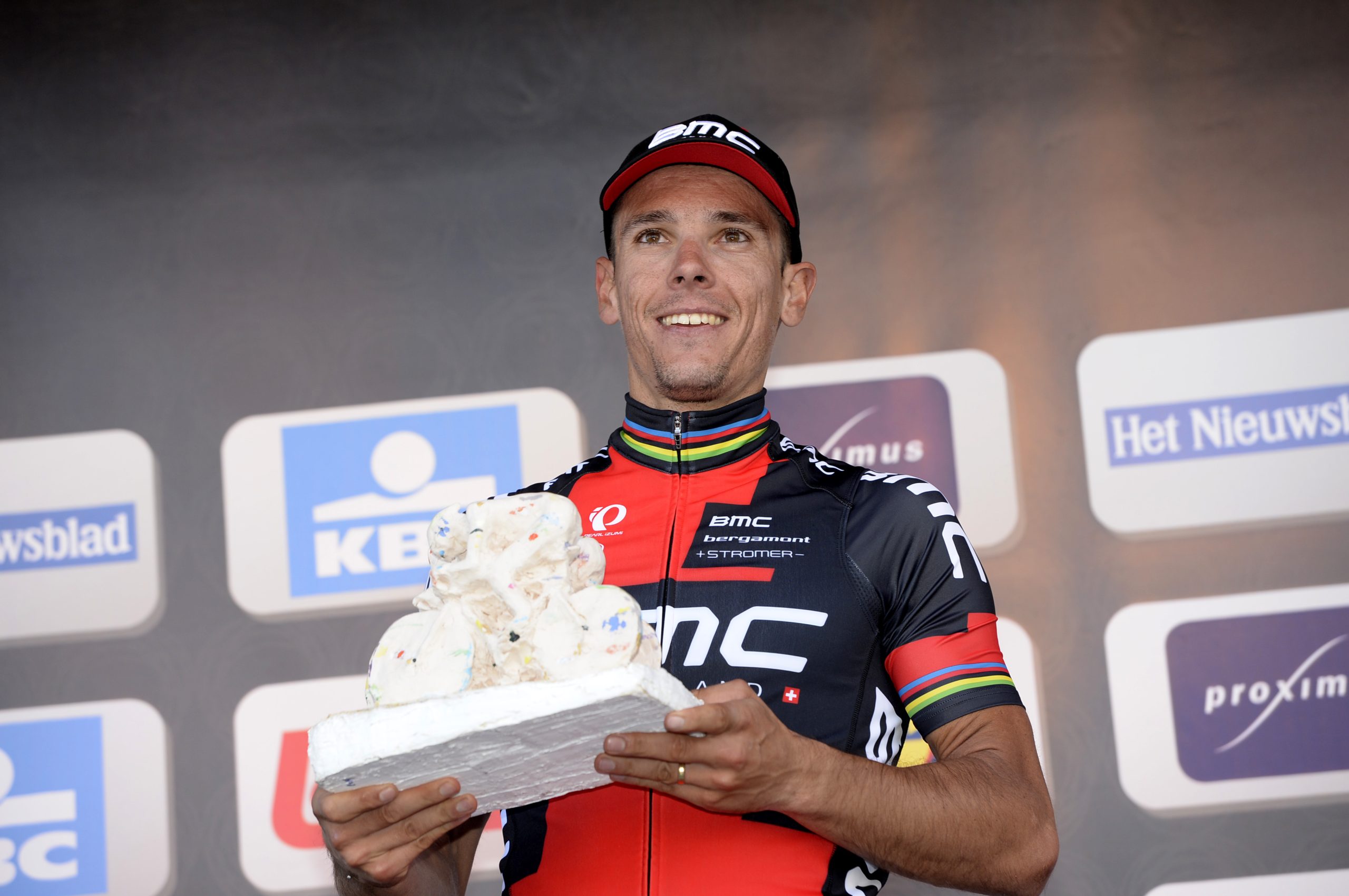 Philippe Gilbert, Amstel Gold Race 2014, trophy, pic: ©Sirotti