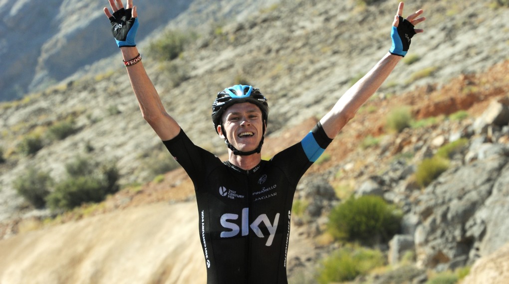 Chris Froome, Tour of Oman 2014, stage five, pic: ©Bruno Bade/ASO