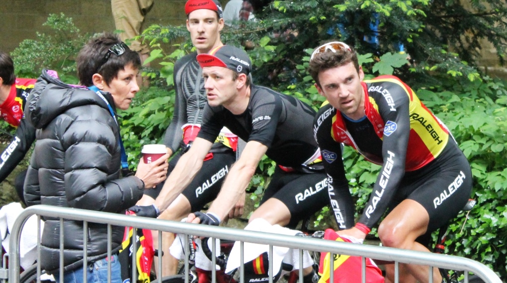 Cherie Pridham, Yanto Barker, Team Raleigh, pic: Colin Henrys/Factory Media