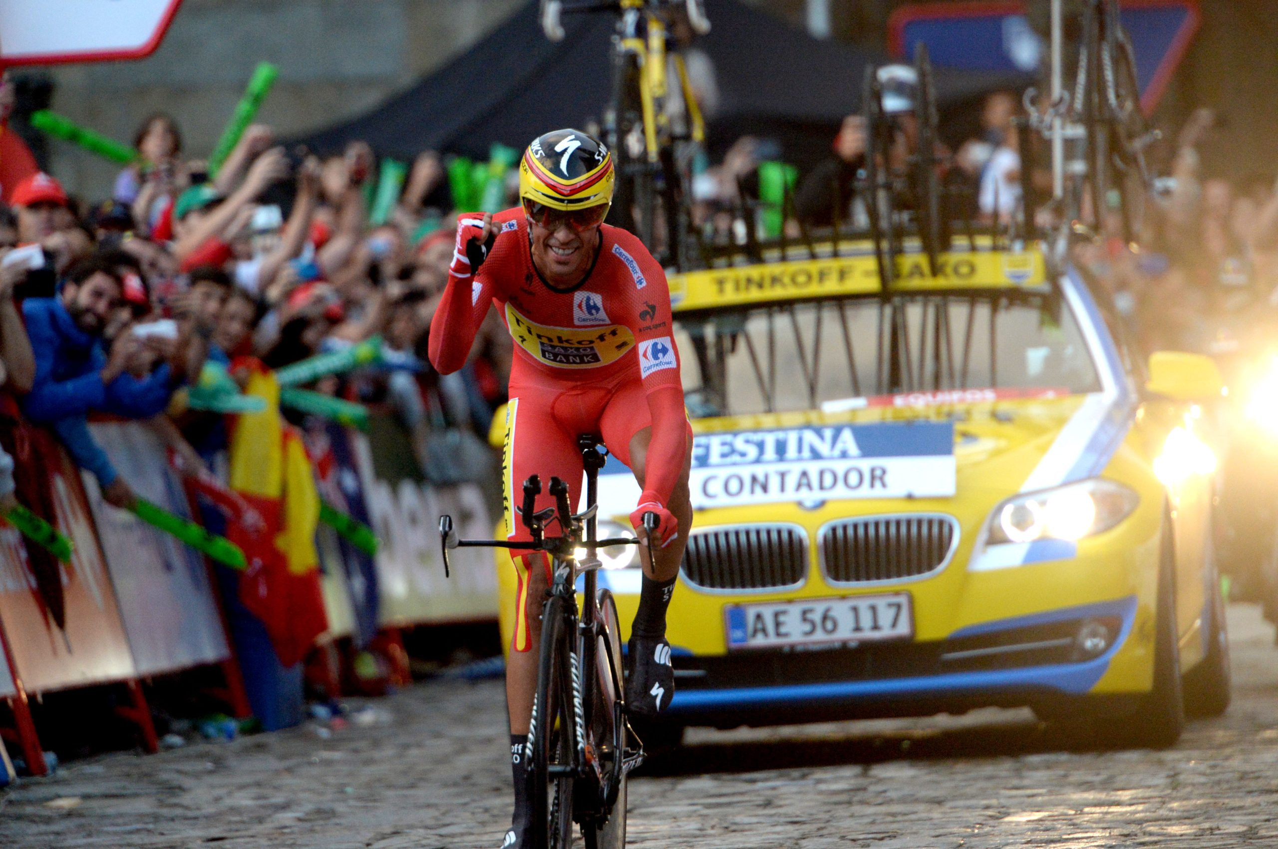 Vuelta a Espana, stage 21, time trial, Alberto Contador (Pic: Sirotti)