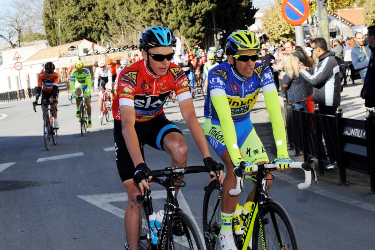 Chris Froome, Alberto Contador, Ruta del Sol, 2015, Team Sky, Photo: Vuelta Ciclista a Andalucía