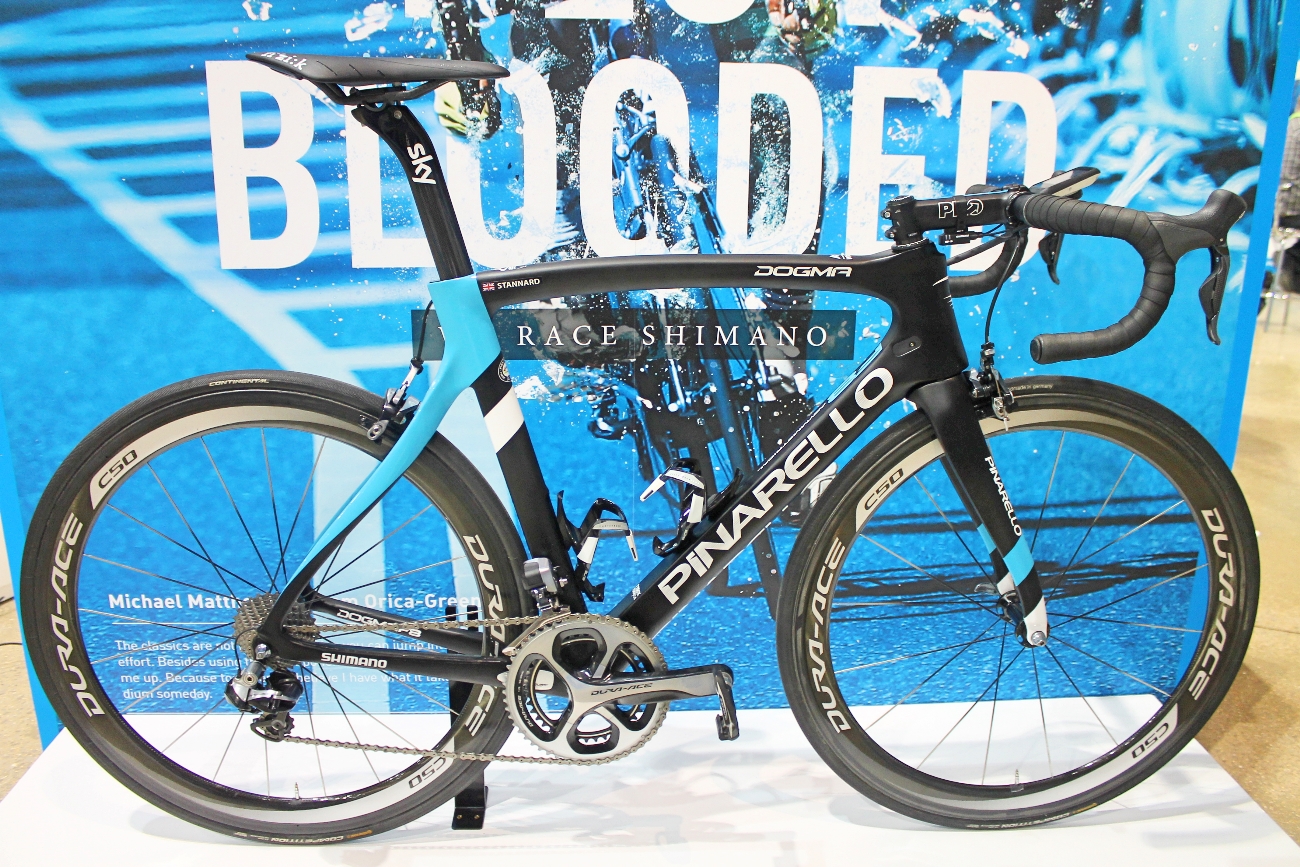 iceBike, 2016, Shimano, Team Sky, Pinarello Dogma F8, road bike, Ian Stannard, pic - Colin Henrys_FactoryMedia (1)
