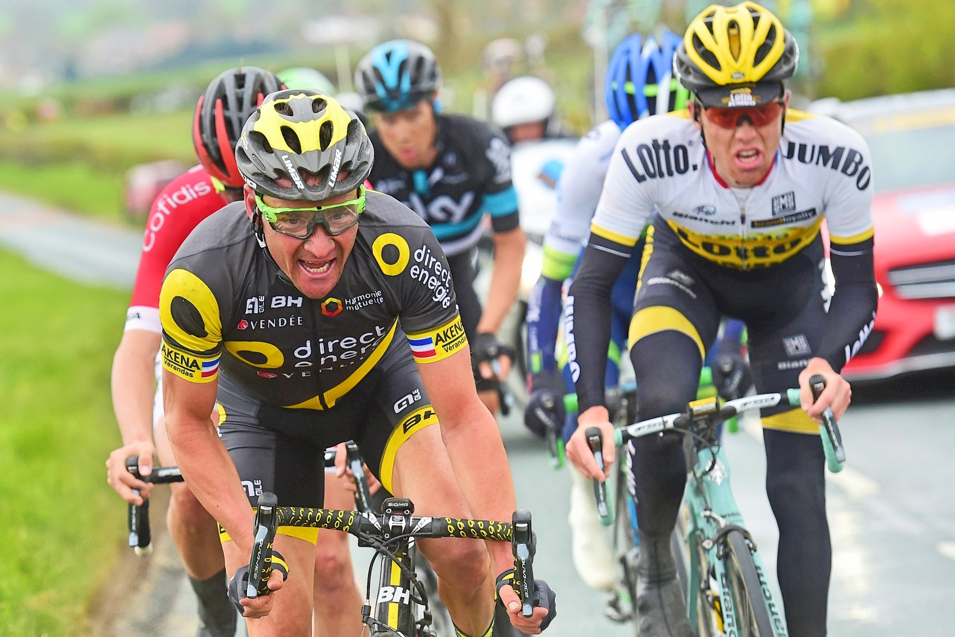 Thomas Voeckler, breakaway, Direct Energie, Tour de Yorkshire, 2016, pic - Alex Broadway-SWpix